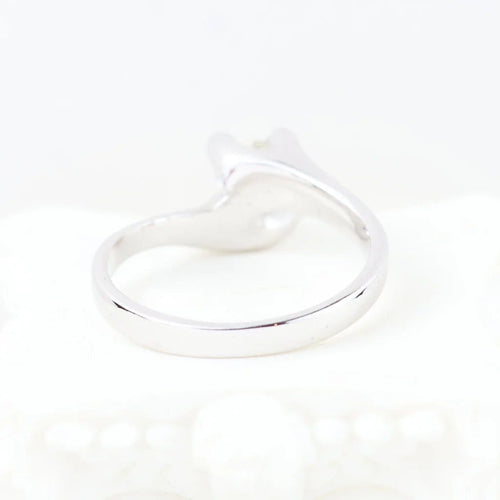 Bague 50 Bague solitaire en or blanc 18 carats avec diamant 0,32 ct 58 Facettes 133721C