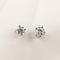 Boucles d'oreilles Boucles d'oreilles dormeuses en or blanc 18 carats avec diamants 58 Facettes 125977
