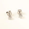 Boucles d'oreilles Boucles d'oreilles dormeuses en or blanc 18 carats avec diamants 58 Facettes 125977