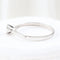 Bague 53 Bague solitaire en or blanc 18 carats avec diamant 0,23 ct 58 Facettes 135024Ñ