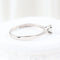 Bague 53 Bague solitaire en or blanc 18 carats avec diamant 0,23 ct 58 Facettes 135024Ñ