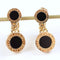 Boucles d'oreilles Bvlgari Bvlgari - Boucles d'oreilles en or jaune 18 carats et onyx 58 Facettes 126202