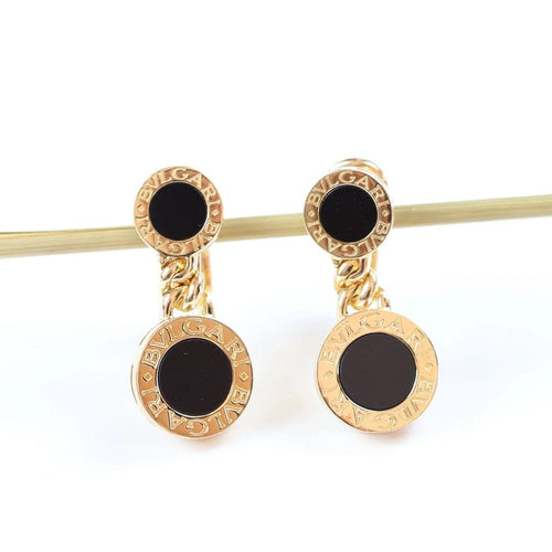 Boucles d'oreilles Bvlgari Bvlgari - Boucles d'oreilles en or jaune 18 carats et onyx 58 Facettes 126202