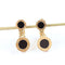 Boucles d'oreilles Bvlgari Bvlgari - Boucles d'oreilles en or jaune 18 carats et onyx 58 Facettes 126202