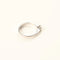 Bague 54 Bague solitaire en or blanc 18 carats avec diamant taille brillant 58 Facettes 126443