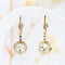Boucles d'oreilles Boucles d'oreilles vintage en or jaune 18 carats avec diamants naturels 58 Facettes