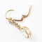Boucles d'oreilles Boucles d'oreilles vintage en or jaune 18 carats avec diamants naturels 58 Facettes