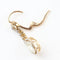 Boucles d'oreilles Boucles d'oreilles vintage en or jaune 18 carats avec diamants naturels 58 Facettes