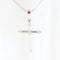 Collier Chaîne - Pendentif croix en or blanc et diamants 58 Facettes 159/24P