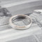 Bague 55 Bague en or blanc 18 carats sertie de diamants taille brillant 58 Facettes 131370C
