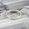 Bague 55 Bague en or blanc 18 carats sertie de diamants taille brillant 58 Facettes 131370C