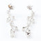 Boucles d'oreilles Boucles d'oreilles pendantes serties de diamants en or blanc 18 carats 58 Facettes 133721D