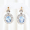 Boucles d'oreilles Boucles d'oreilles vintage à motif floral en or jaune 18 carats et diamants 58 Facettes J00003070