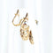 Boucles d'oreilles Boucles d'oreilles vintage à motif floral en or jaune 18 carats et diamants 58 Facettes J00003070