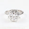Bague 52 Bague rosette en or blanc 18 carats avec diamants 58 Facettes 136043
