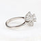 Bague 52 Bague rosette en or blanc 18 carats avec diamants 58 Facettes 136043