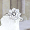 Bague 52 Bague rosette en or blanc 18 carats avec diamants 58 Facettes 136043