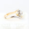 Bague 52 Bague toi et moi vintage en or jaune 18 carats avec diamants et perle 58 Facettes 134237