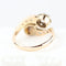 Bague 52 Bague toi et moi vintage en or jaune 18 carats avec diamants et perle 58 Facettes 134237