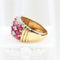 Bague 52 Bague en or jaune 18 carats rubis ovales et diamants 58 Facettes 132984