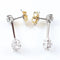 Boucles d'oreilles Boucles d'oreilles longues à rosettes en or blanc 18 carats et diamants 58 Facettes VV1-F