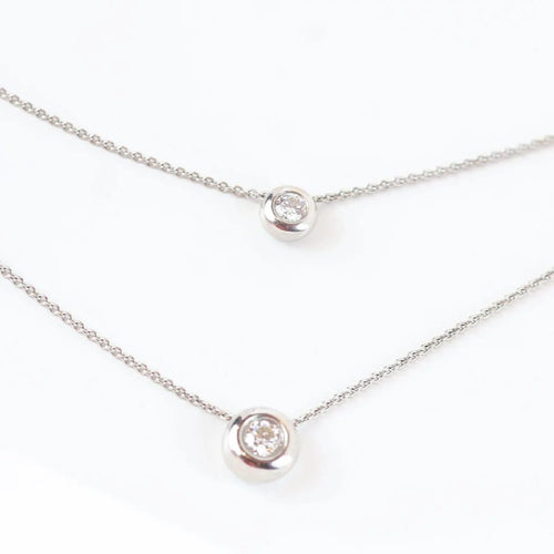 Collier Collier ras-du-cou serti de diamants en or blanc 18 carats 58 Facettes 131366AB