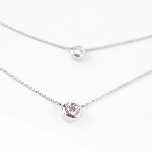 Collier Collier ras-du-cou serti de diamants en or blanc 18 carats 58 Facettes 131366AB