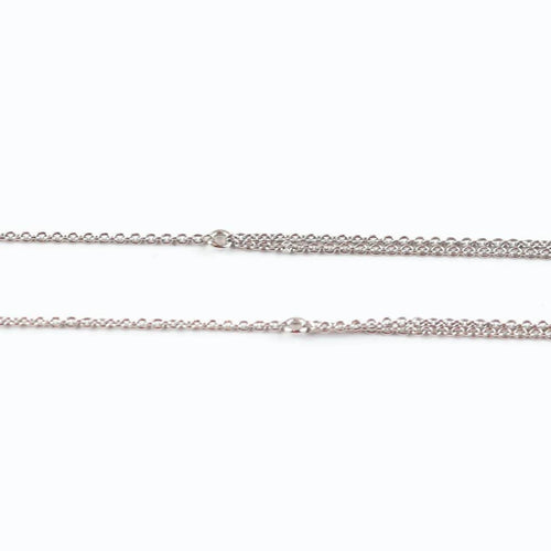 Collier Collier ras-du-cou serti de diamants en or blanc 18 carats 58 Facettes 131366AB