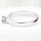 Bague 57 Bague solitaire classique en or blanc 18 carats avec diamant brillant 58 Facettes 135024M