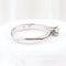 Bague 57 Bague solitaire classique en or blanc 18 carats avec diamant brillant 58 Facettes 135024M