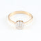 Bague 51 Bague en or rose 14 carats sertie de diamants taille marquise et princesse 58 Facettes 131455A