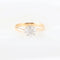 Bague 51 Bague en or rose 14 carats sertie de diamants taille marquise et princesse 58 Facettes 131455A