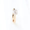 Bague 51 Bague en or rose 14 carats sertie de diamants taille marquise et princesse 58 Facettes 131455A