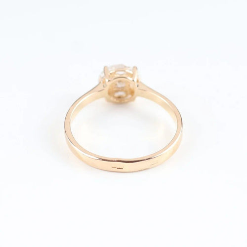Bague 51 Bague en or rose 14 carats sertie de diamants taille marquise et princesse 58 Facettes 131455A