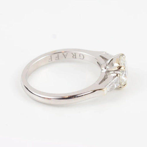Bague 52 Graff - Bague en or blanc 18 carats avec diamants 58 Facettes 130281