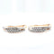 Boucles d'oreilles Boucles d'oreilles triple pavé en or rose 18 carats et diamants 58 Facettes 132996