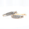 Boucles d'oreilles Boucles d'oreilles triple pavé en or rose 18 carats et diamants 58 Facettes 132996