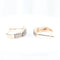 Boucles d'oreilles Boucles d'oreilles triple pavé en or rose 18 carats et diamants 58 Facettes 132996