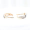Boucles d'oreilles Boucles d'oreilles triple pavé en or rose 18 carats et diamants 58 Facettes 132996