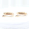 Boucles d'oreilles Boucles d'oreilles triple pavé en or rose 18 carats et diamants 58 Facettes 132996