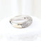 Bague 52 Bague pavée de diamants en or blanc 18 carats 58 Facettes VV1-C