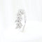 Bague 59 Bague végétale sertie de diamants taille brillant en or blanc 18 carats 58 Facettes VV1-B