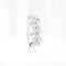 Bague 59 Bague végétale sertie de diamants taille brillant en or blanc 18 carats 58 Facettes VV1-B