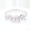 Bague 59 Bague végétale sertie de diamants taille brillant en or blanc 18 carats 58 Facettes VV1-B