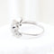 Bague 59 Bague végétale sertie de diamants taille brillant en or blanc 18 carats 58 Facettes VV1-B
