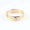 Bague 51 Bague solitaire en or jaune 18 carats avec diamant taille brillant 58 Facettes 159/24