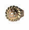 Bague 55 Bague dôme rétro en or jaune 18 carats 58 Facettes 575