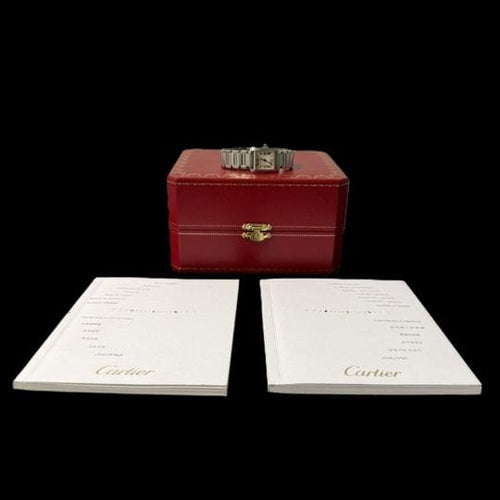 Montre Cartier Tank Française - Montre en acier quartz 58 Facettes MT45326