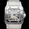 Montre Cartier Santos Galbée PM - Montre quartz en acier 58 Facettes MT45190
