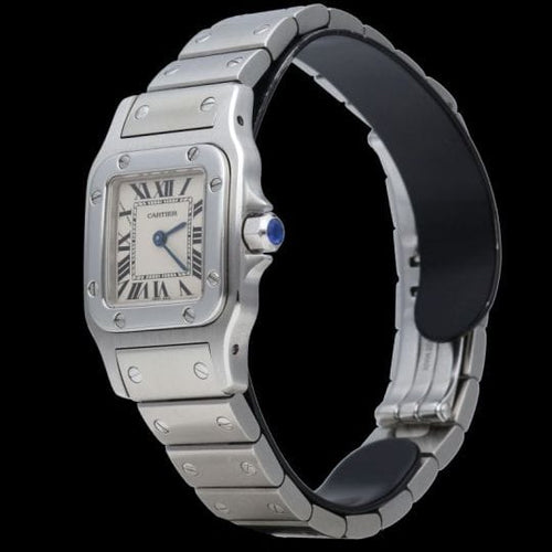 Montre Cartier Santos Galbée PM - Montre quartz en acier 58 Facettes MT45190